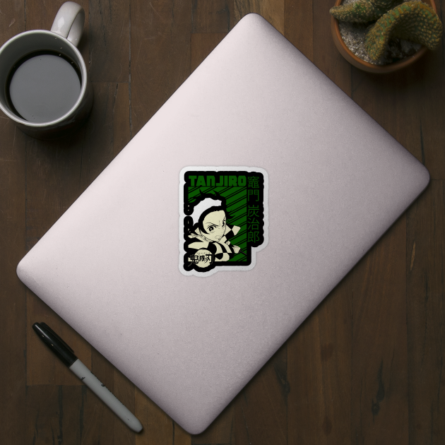 Tanjiro Kamado Green Design - Demon Slayer by Otaku Vibes